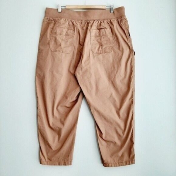 MYSTYLE | Casual Cropped Pull-on  Pants Tan Sz XL - Picture 5 of 7